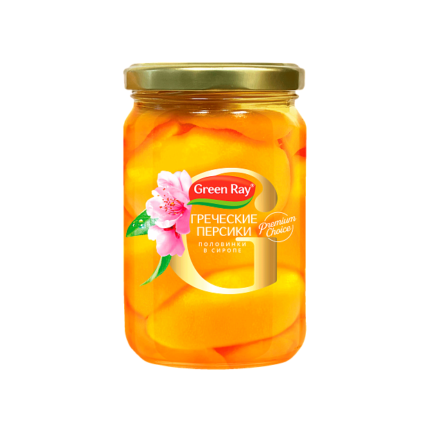Персики половинки